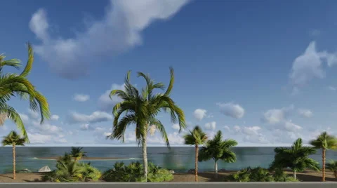 View from a moving car window Stock Footage 61123079