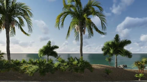 View from a moving car window Stock Footage 61123144