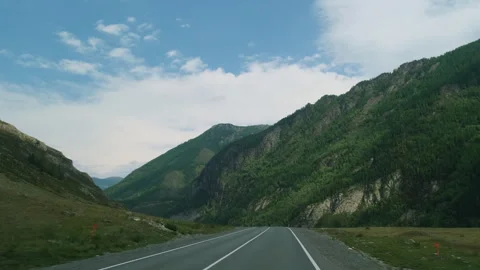 View from the moving car window. Video stock 297755235