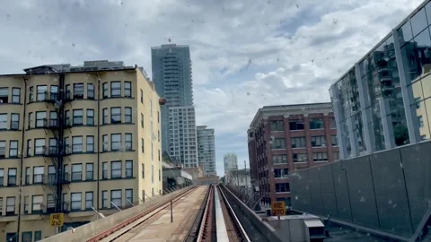 View from moving skytrain Stock-Footage 246996418