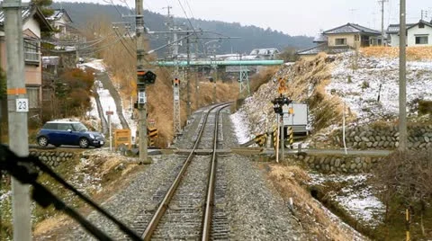 View from moving train Window. Stock Footage 21880363