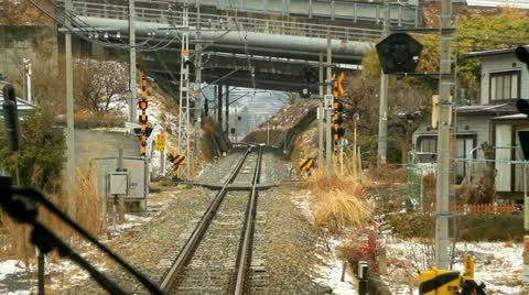 View from moving train Window. Stock Footage 21880561