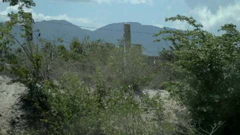 View from a moving vehicle Stock Footage 72430591