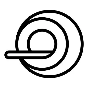 View mri icon outline vector. Magnetic resonance Stock Illustration