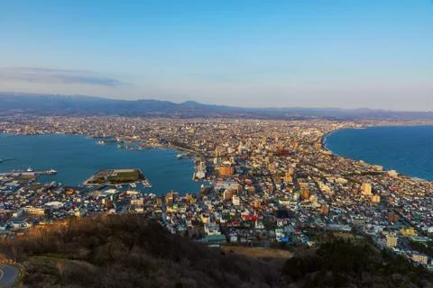 View from mt. Hakodate Stock Photos