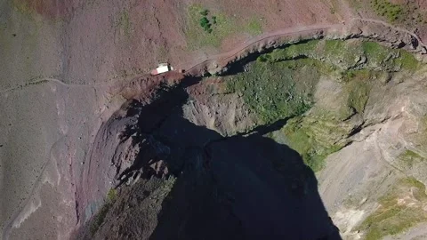 View of Mt Vesuvius from above Video stock 258947561