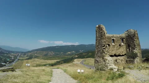 View of Mtskheta Georgia Vídeos de archivo 62422762
