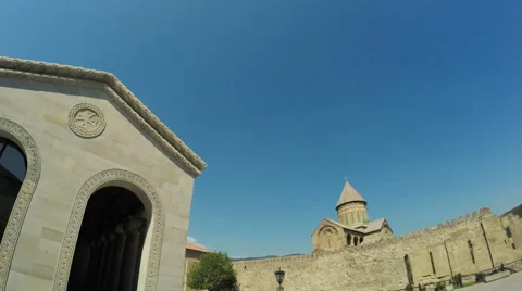 View of Mtskheta Georgia 스톡 동영상 62423088