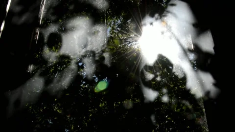 View from the muddy window Stock Footage 133391273