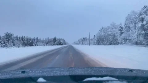 View from my dashboard 100 miles in Time Lapse Stock Footage 230031498