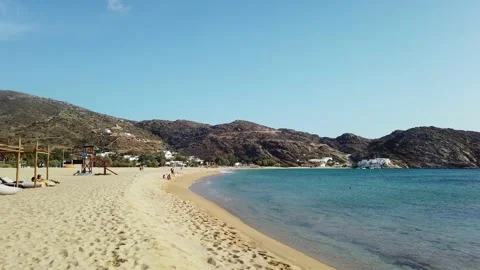 View on the Mylopotas Beach Stock Footage 219342250