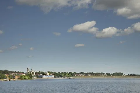 View of Myshkin town. Russia Stock Photos