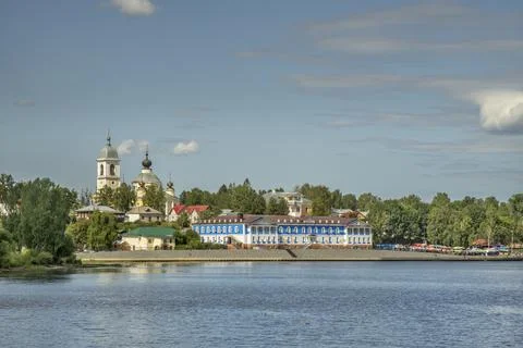 View of Myshkin town. Russia Stock Photos