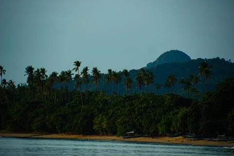 View of Nacpan Beach Stock Photos