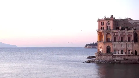 View of Naples bay Video stock 71587337