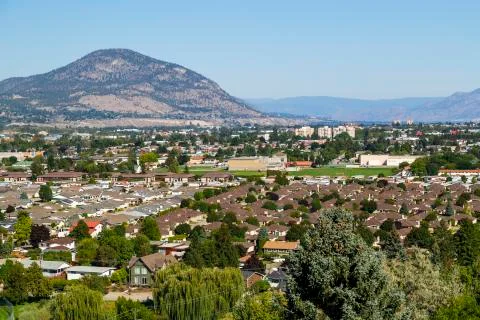 View of the Naramata Bench from Munson Mountain in the Okanagan Valley city o Photos