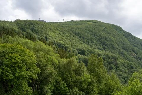 View of Narvikfjellet Narvik Cable Car in Narvik, Norway Stock Photos