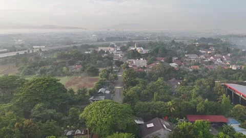 View of a natural housing complex Stock Footage 260698592