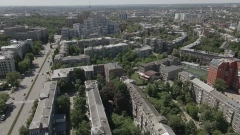 View of Nauki Avenue Stock Footage 183787523