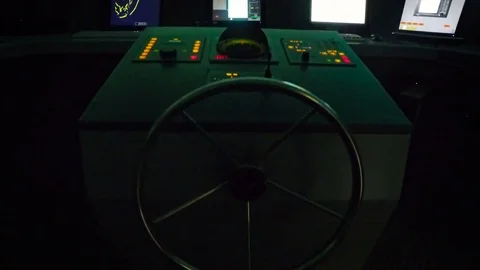 View of Naval Simulation Program Stock Footage 84742373