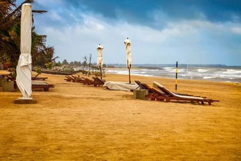 View of Negombo Beach Stock Photos