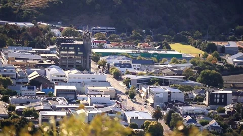 View Of Nelson City Stock Footage 133617999