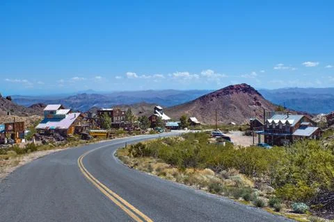 View of the Nelson Ghost Town of Nevada Foto stock
