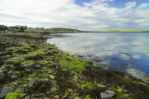 View from Ness Point in Stromness Orkney Stock Photos