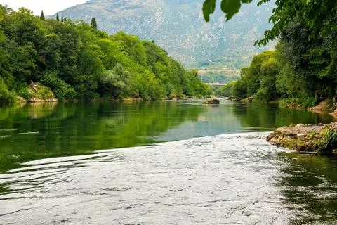  View of the Netherva River. Stock Photos