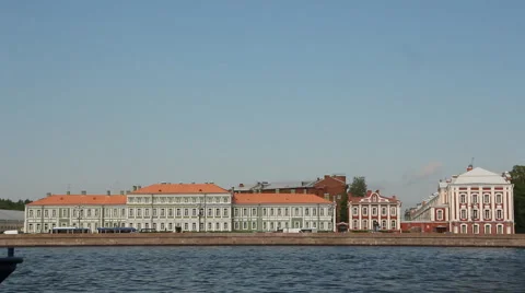 View of the Neva river. Stock Footage 58258401