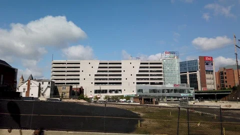 View of New Brunswick, NJ Stock Footage 108991603