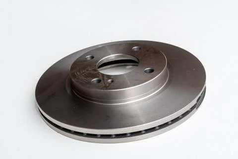 View of a new car brake disk Stock Photos