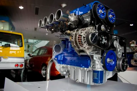 A view for new motor model inside proton company.  Foto stock