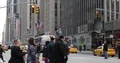 View of New York City Commuters Commuting Crosswalk Cars Passing on Sixth Avenue 4k or 4k+ Resolution