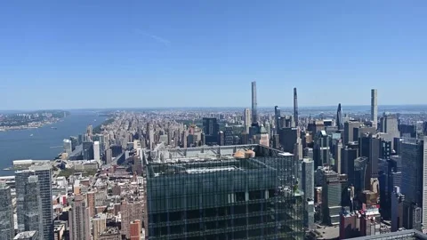 View of the New York Skyline Stock Footage 261597147