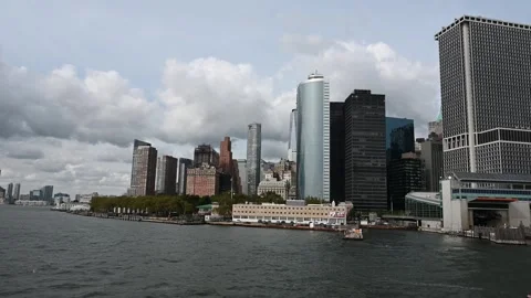 View of the New York Skyline Stock Footage 261601893