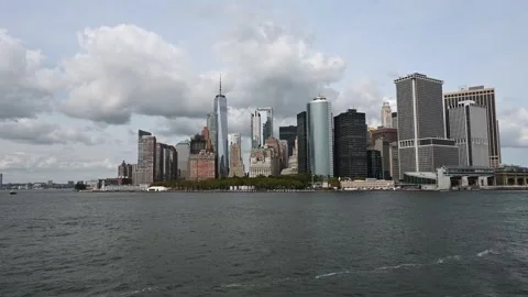 View of the New York Skyline Stock Footage 261611091