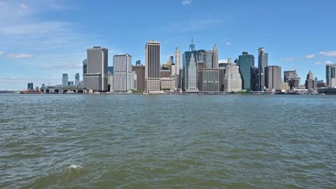 View of the New York Skyline Stock Footage 310657018