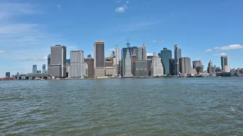 View of the New York Skyline Stock Footage 310657022