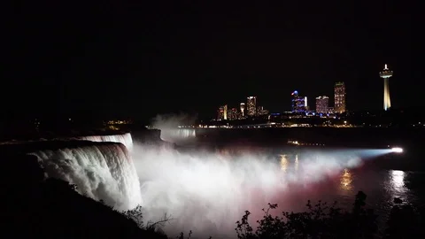 The view of the Niagara Falls Stock Footage 123081923
