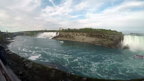 The view of the Niagara Falls Stock Footage 124641601