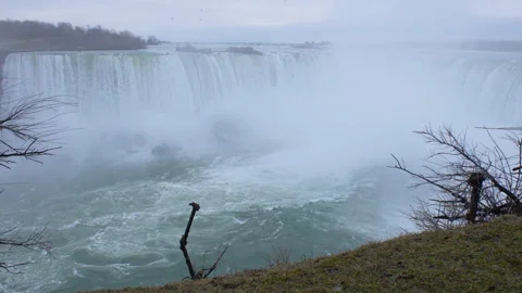View of Niagara Falls Video stock 130853219