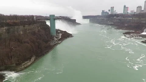 View of Niagara Falls Stock Footage 248396373