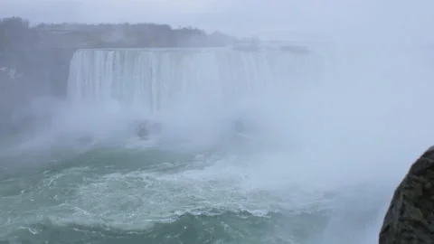 View of Niagara Falls with Mist 4K 스톡 동영상 130856390