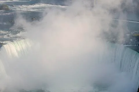 View on niagara falls from skytower Foto stock