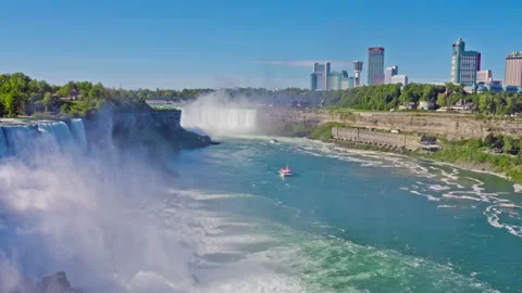View of Niagara Falls, Time lapse Stock Footage 143470309