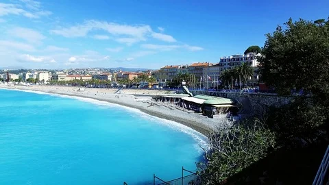 View of Nice beach Vidéo 69824393