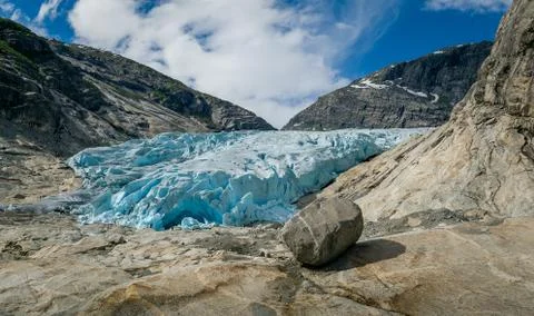 View of Nigardsbreen Glacier Фото