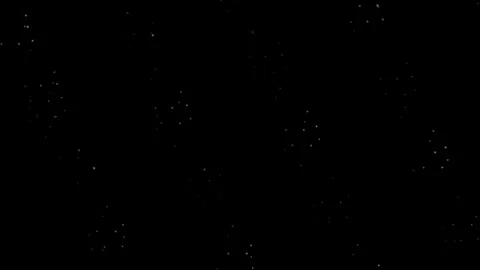 A view of the night sky filled with small twinkling stars in the darkness Vídeo Stock 336263238