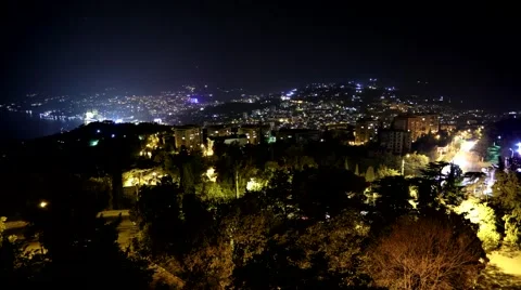 View of nightscape  (timelapse) Stock Footage 67210141